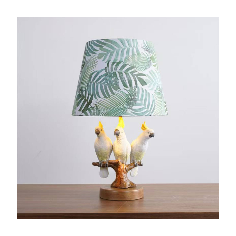 Cockatoo Trio Perch Table Lamp